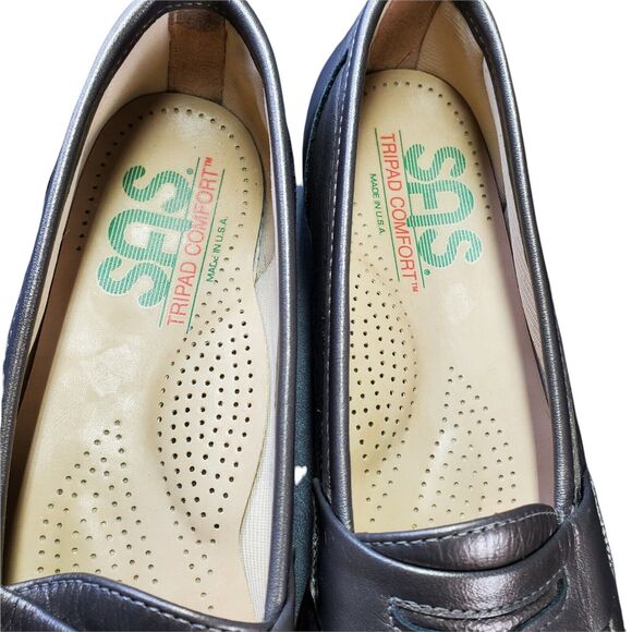 SAS Women's Tripad Comfort Pewter Slip On Loafers Shoes 6.5 Slim Cushion Support - Picture 5 of 12
